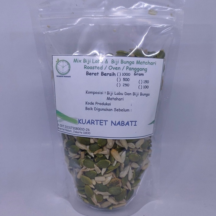 

Model Terkini 250gr - Roasted Campuran Biji Labu / Pumpkin Seeds & Biji Bunga Matahari / Sunflower Seeds - Panggang ☊↕⁑