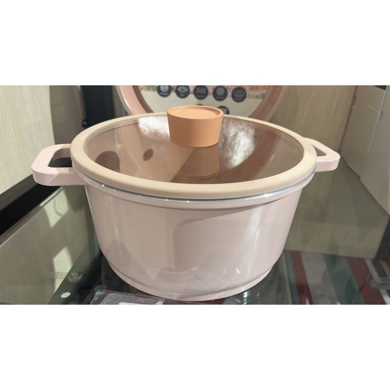 Cooking color 20cm yoona Panci Casserol pink/cooking color yoona 24cm low casserole/panci pink infor