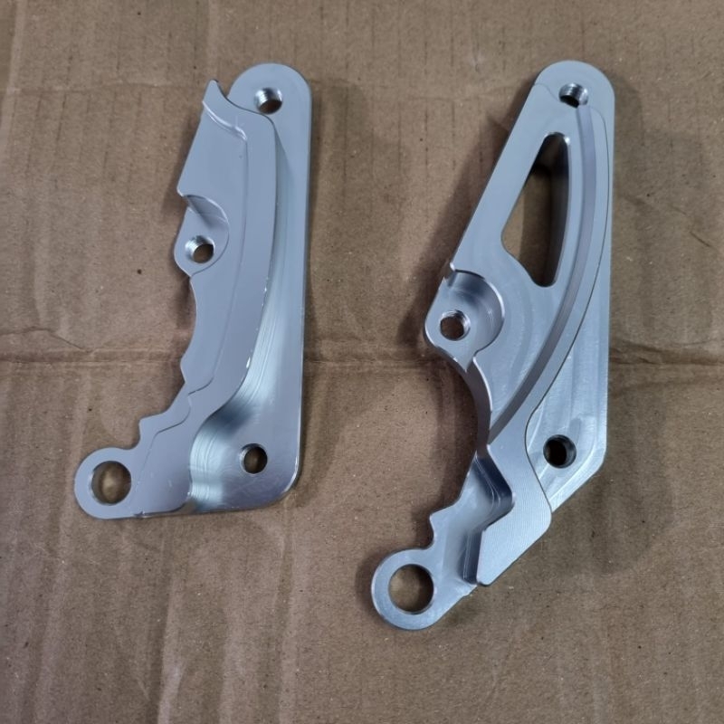 Breket untuk kaliper Nissin samurai disc piringan cakram ukuran 220mm/260mm motor beat vario scoopy 