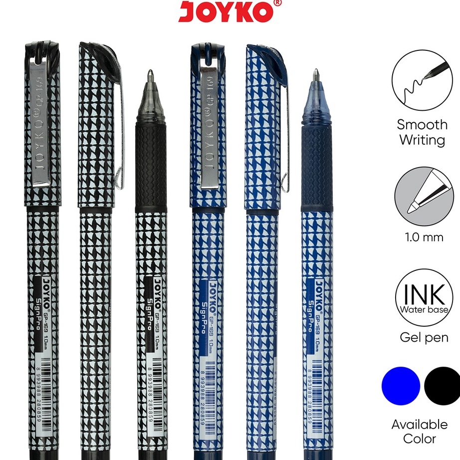 

Terbaru Gel Pen Pulpen Pena Jel Joyko GP-169 Sign Pro 1.0 mm
