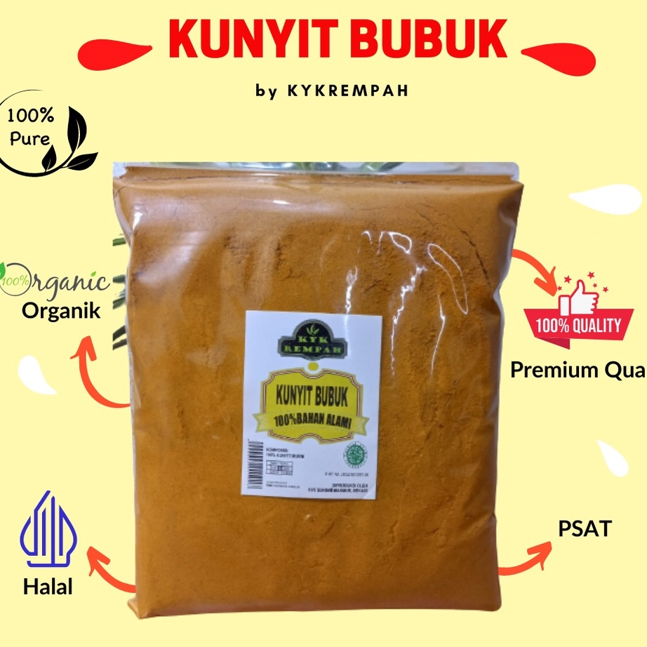 

Ready Stock KUNYIT BUBUK ASLI -500 GRAM Paling Popular