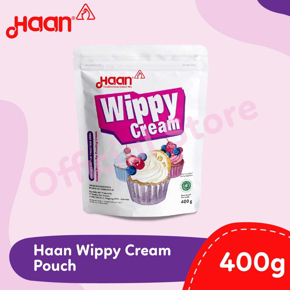 

Diskon HAAN WIPPY CREAM 400gr Ready