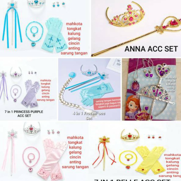 YFYD0217 PALING AMPUH>>> AKSESORIS PRINCESS / ACCESORIES ANAK PEREMPUAN / TONGKAT MAHKOTA GELANG KAL