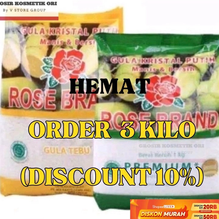 

✱Ready Stock✳ GULA ROSE BRAND PREMIUM KEMASA 1KG ROSEBRAND F35 ❇