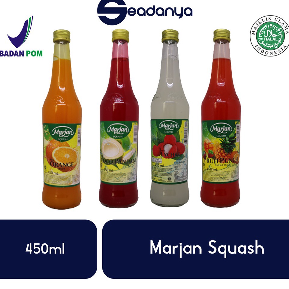 

[KODE PH6PW] Marjan Squash Sirup Semua Rasa TERLENGKAP 450ml HALAL MUI BPOM - HARGA PROMO