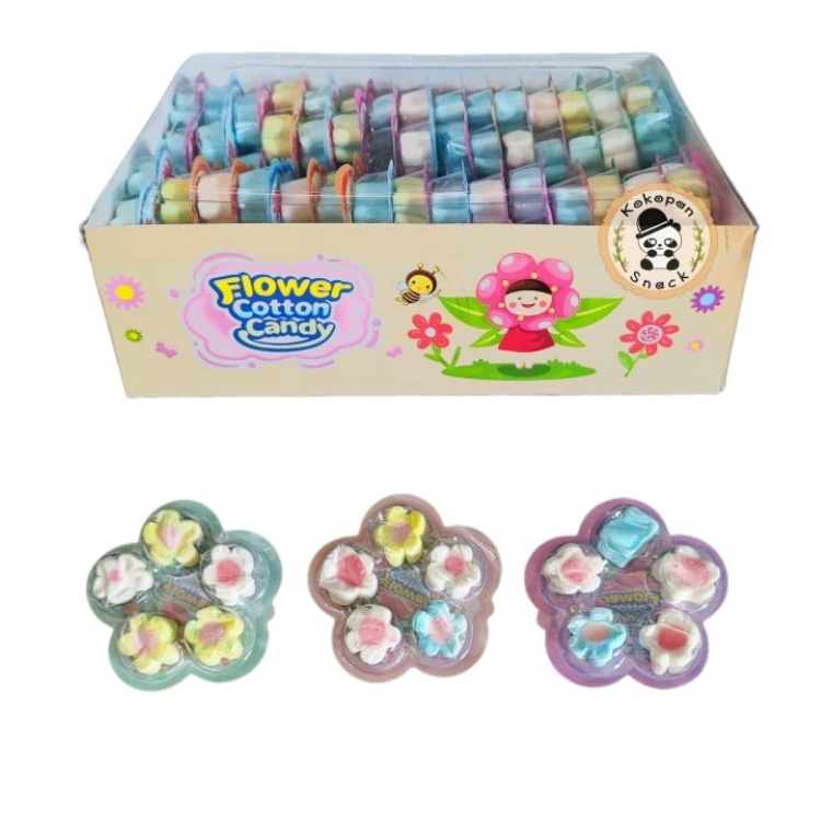 

Diju4l FLOWER COTTON CANDY MARSHMALLOW BOX ISI 30 Out of Trend