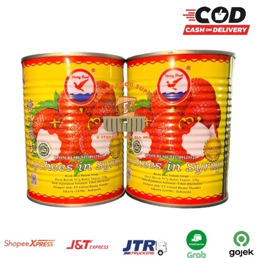 

[☏Y26➢] Lychee kaleng Herring Brand / Lychees In Syrup / Buah leci Kaleng SALE now