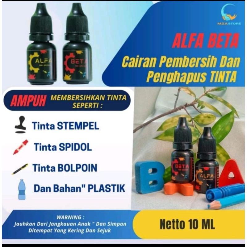 

ALFA BETA Cairan Penghapus Tinta pena,bolpoin, pulpen,spidol, stempel,ink, permanen, kwitansi