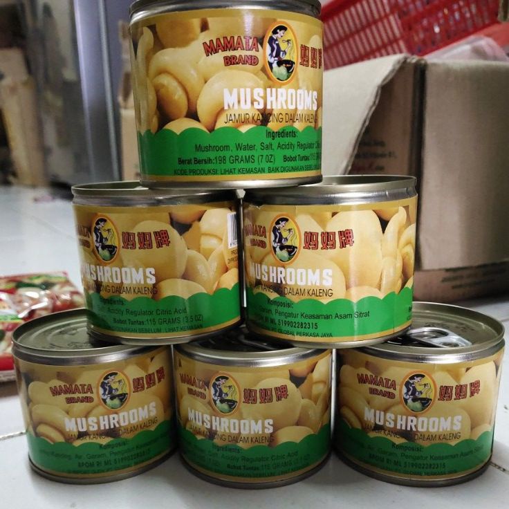 

[KODE KAVN0] Jamur kancing Kaleng Mamata 192 gram