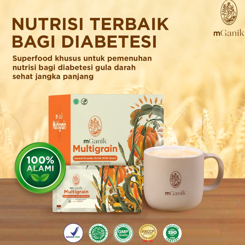 

Harga Murah Mganik Multigrain 500gr - Isi 20 Sachets Ready Stock
