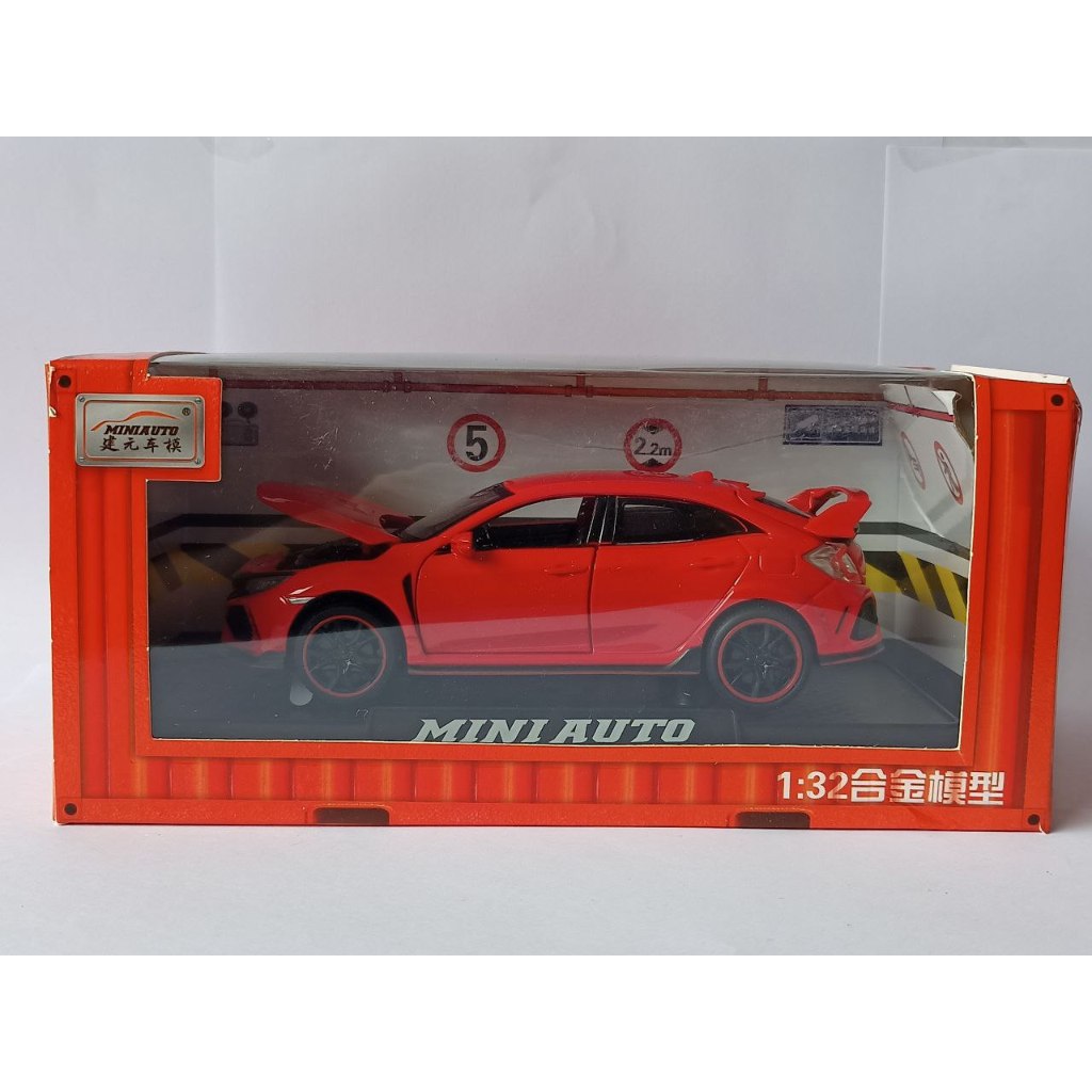 DIECAST MOBIL CIVIC TURBO TYPE-R RED MINIATUR MOBIL SPORT
