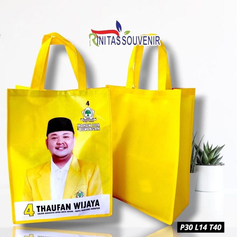 

tas partai tas promosi caleg tas sembako untuk promosi caleg 30*14*40