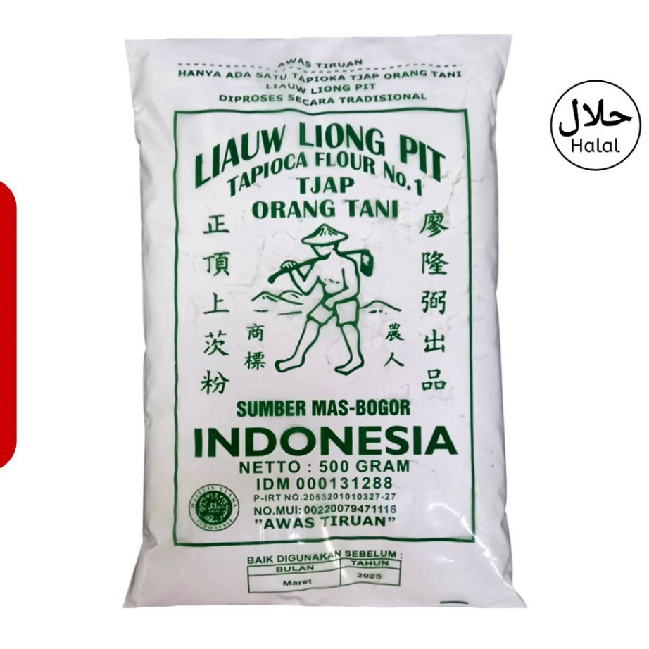 

[KODE PRODUK 0YJB04095] Tepung Tapioka Sagu Tani Liauw Liong Pit Cap Orang Tani