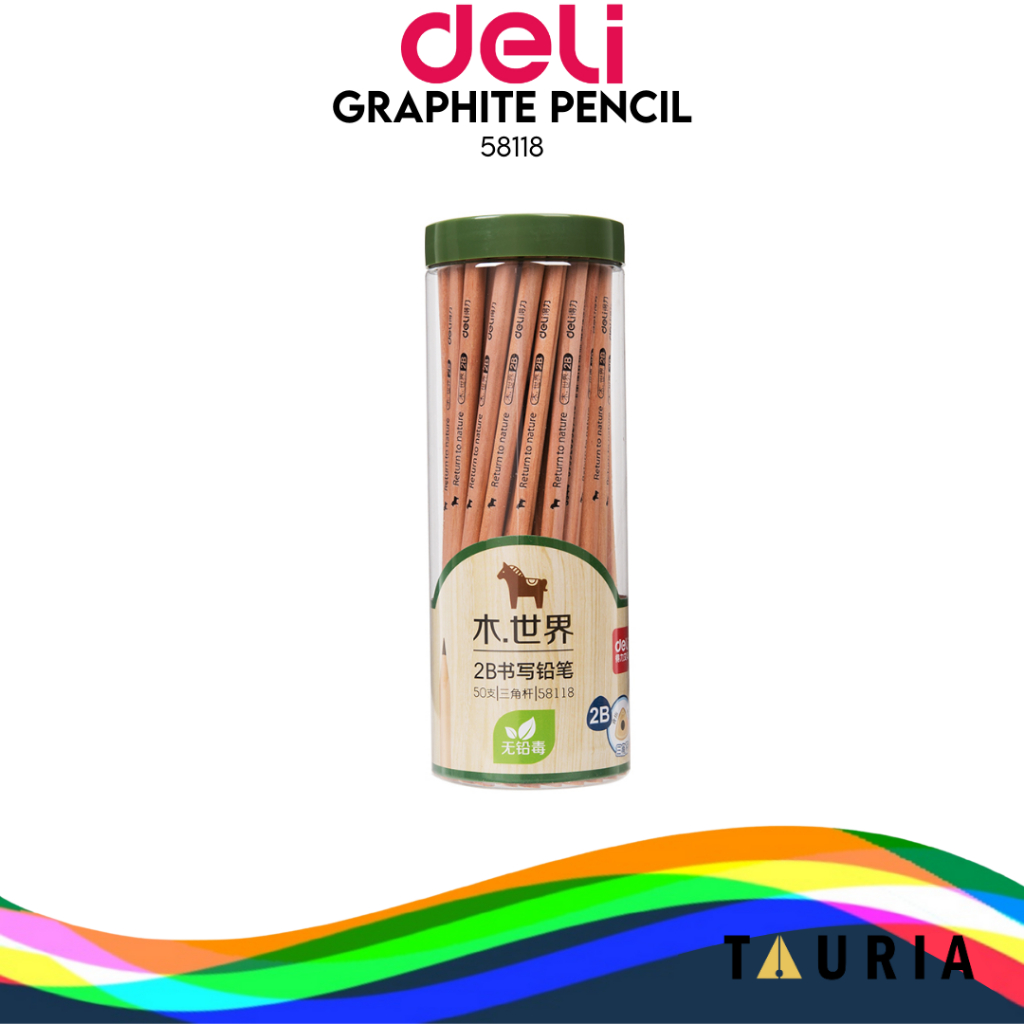 

Deli Pensil kayu/ Pencil 2B Mudah Diraut 58118