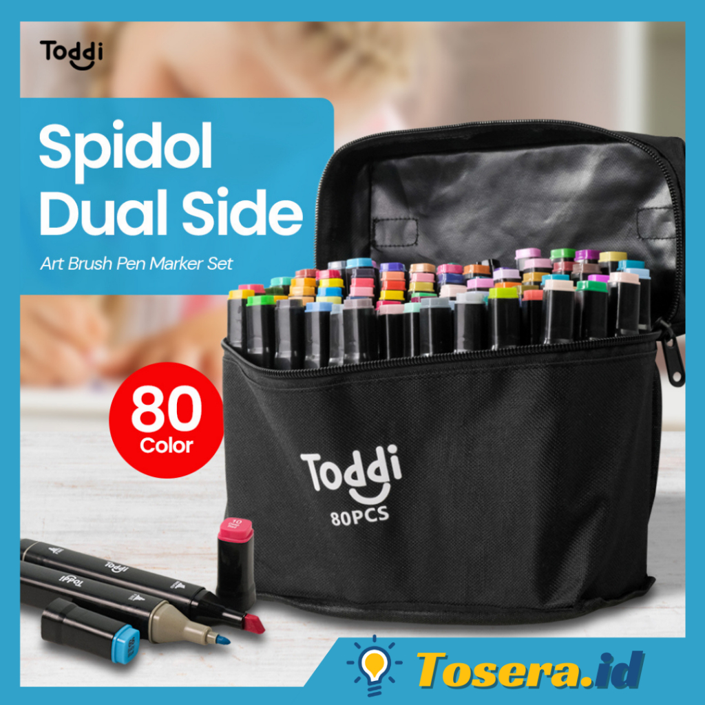

Toddi Spidol Dual Side Fine Art Brush Art Marker Set