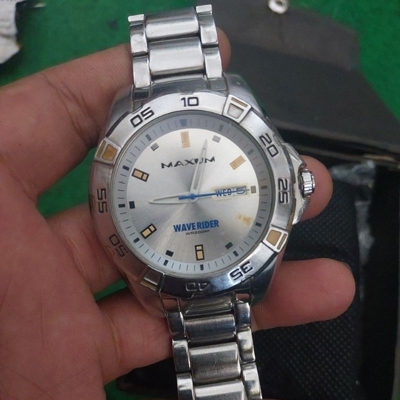 jam Tangan original Maxum WaveRider wr200M big size preloved second bekas