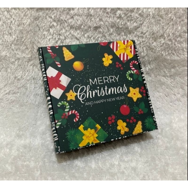 

KARDUS HAMPERS / GIFT BOX / KOTAK KADO (22x22x7 cm) CHRISTMAS HADIAH NATAL
