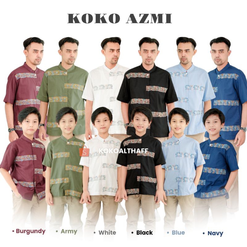 Koko Azmi by althaff koko couple koko ayah dan anak koko bordir koko katun koko couple ayah dan anak