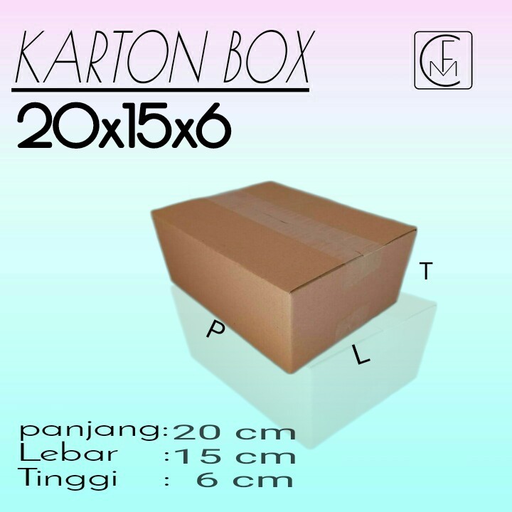 

Karton Box Ukuran 20x15x6 kardus packing/kardus murah/kardus mini/kardus polos