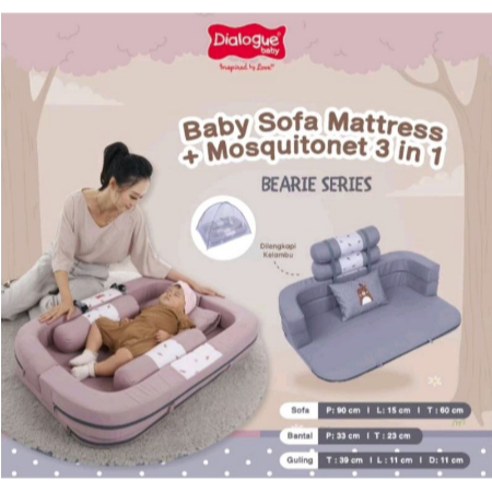 Dialogue Baby Kasur Bayi Sofa dengan Kelambu  DGK9401