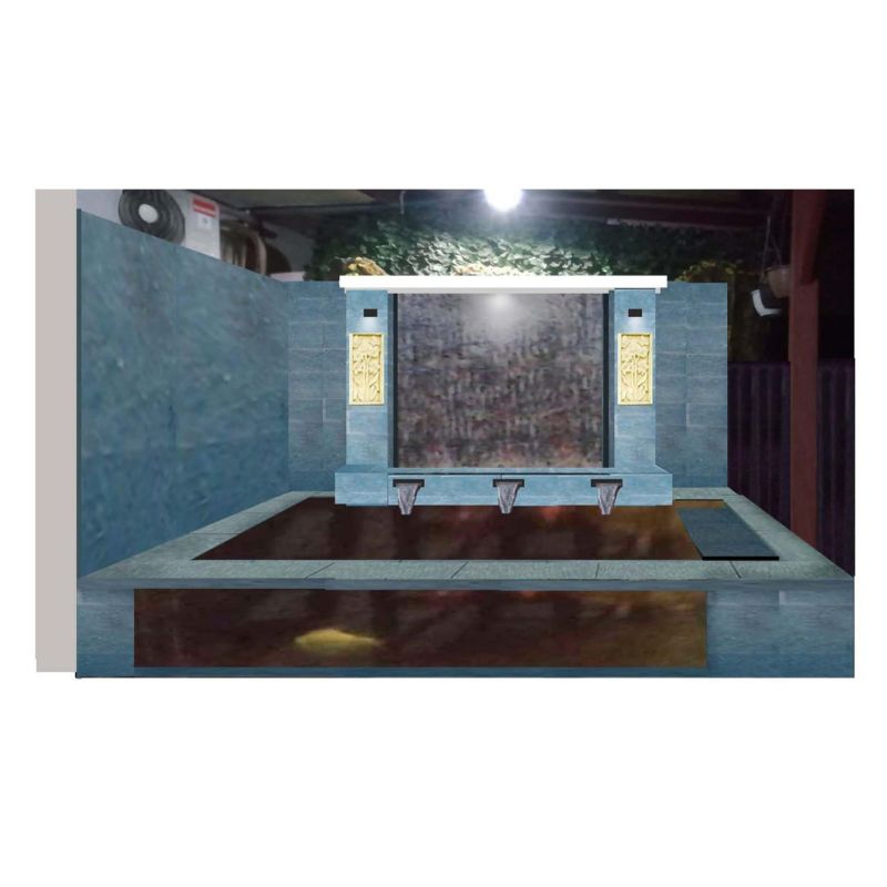 kolam koi/kolam minimalis/kolam natural