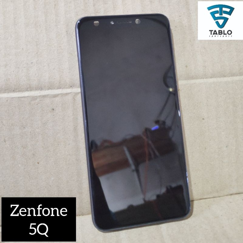 LCD touchscreen Frame Asus Zenfone 5Q original copotan hp