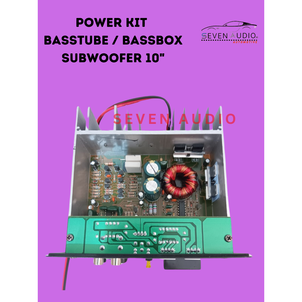 Power Kit Basstube Aktif DC 12Volt Max 400watt 10" - Power Kit Amply Bassbox Subwoofer Aktif 10Inch 