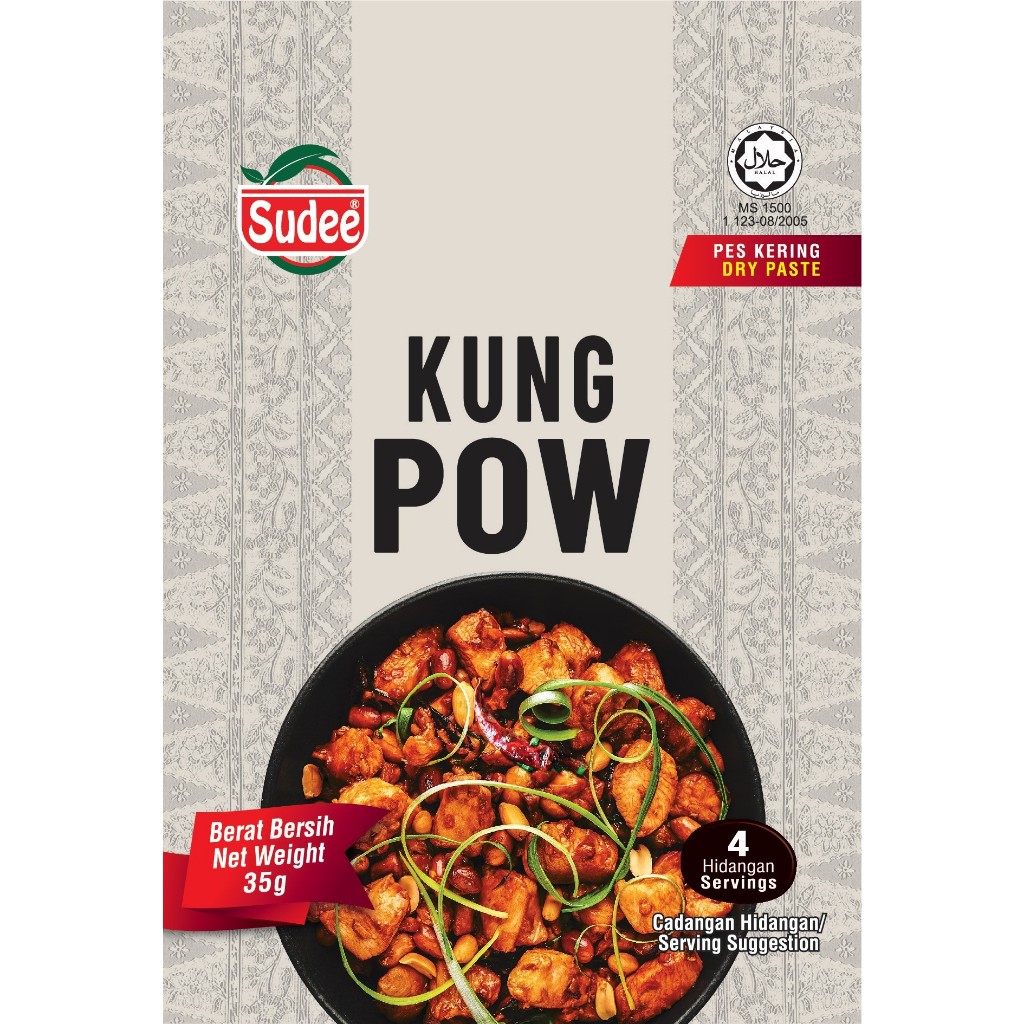 

Bumbu Sudee Kung Pao Halal dan Bumbu Instan Kung Paw mudah di gunakan bumbu dapur premium kelezatan pedas dan gurih