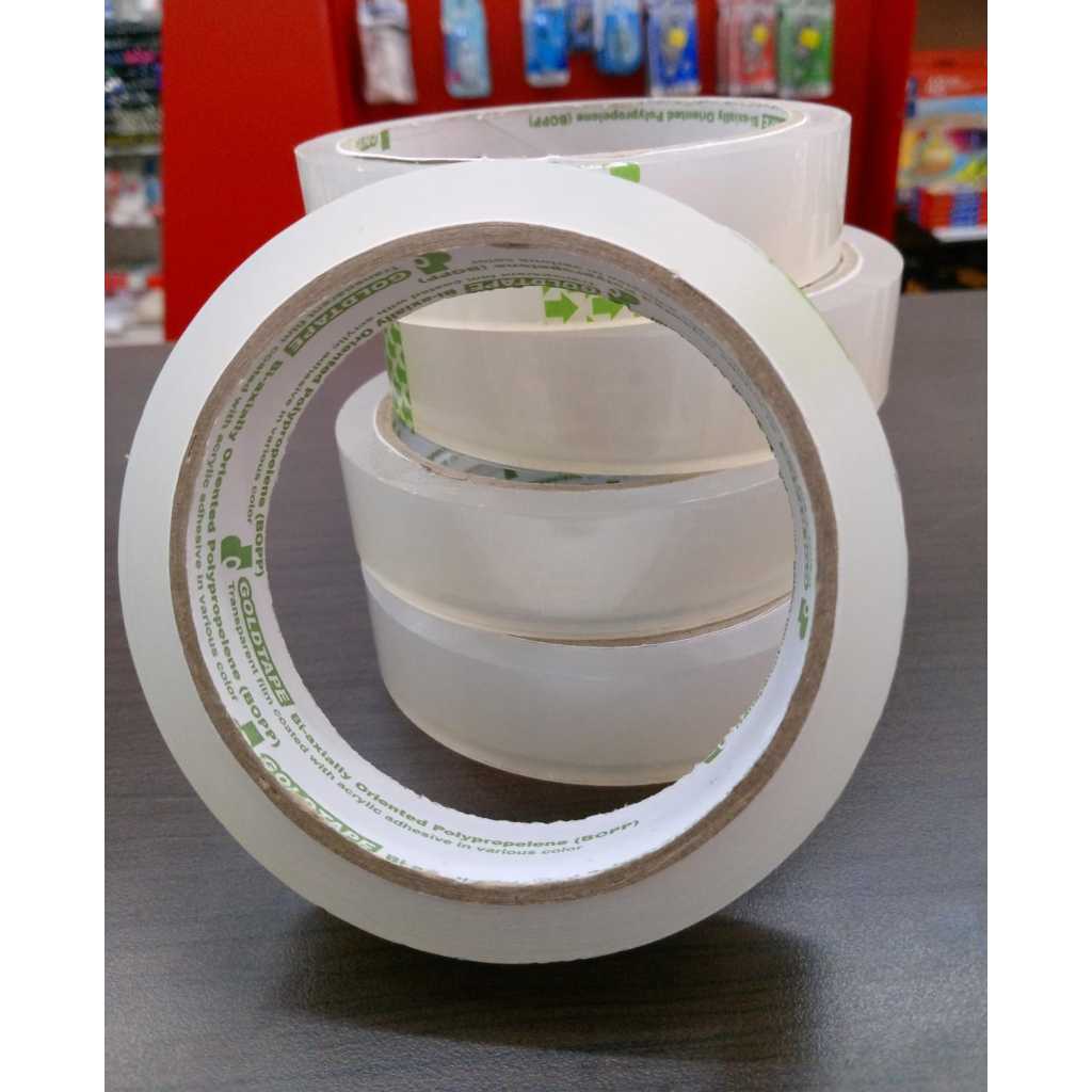 

Isolasi Bening / Goldtape Bening 1/2 inch & 1 Inch