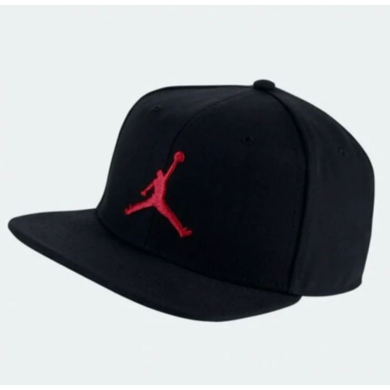 Topi Jordan / Jordan Snapback Black Red 100% Original