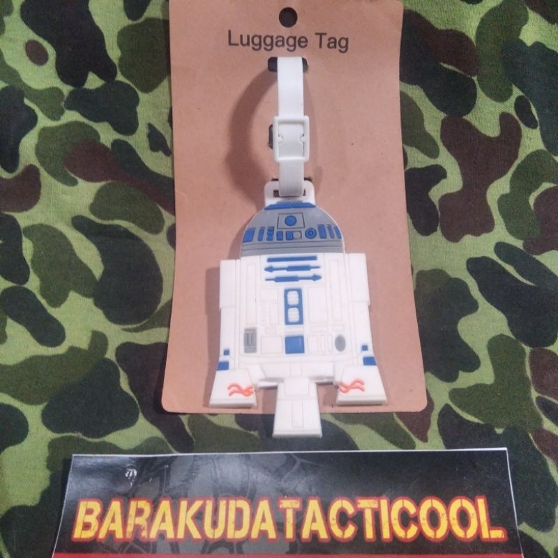 Star Wars Robot Starwars Disney Luggage Tag R2D2 Travel Accessory Bag Label Gantungan Tas Koper Tas 
