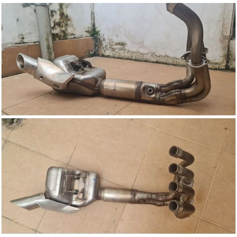 KNALPOT ORIGINAL ZX25R ZX25RR FULLSISTEM ORIGINAL