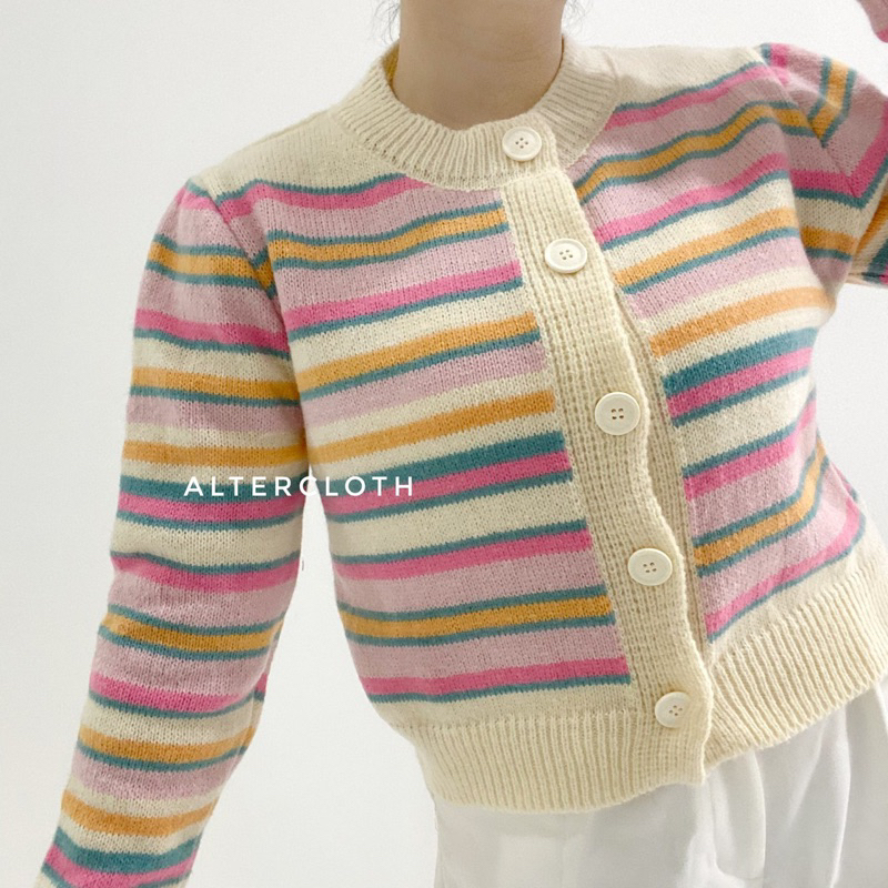 alter.cloth - KIMU CARDI | Atasan Wanita Lengan Panjang Longsleeve Kardigan Korea Fashion Knitwear M