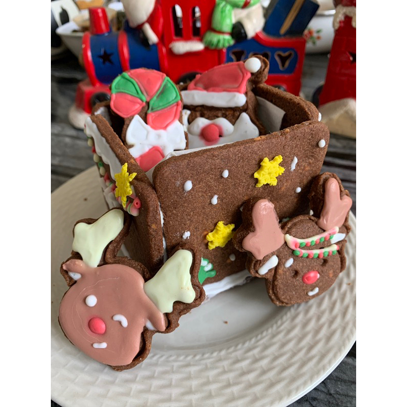 

3D Christmas Box DIY Cookies