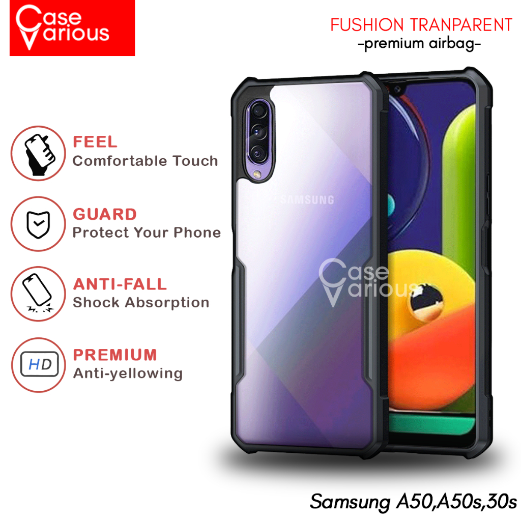 Case Samsung A50,A50S,A30S Hard Case Fushion Casing Transparent