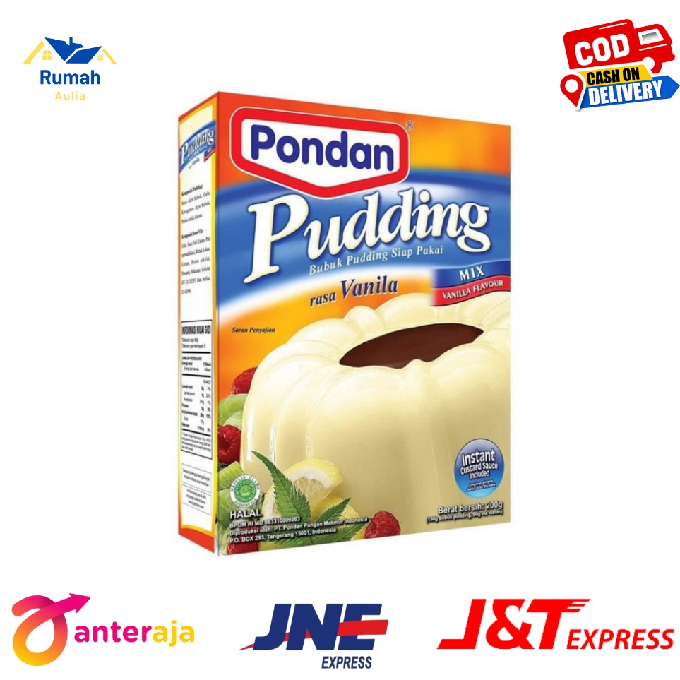 

[KODE ZVTVQ] Pondan Puding Mix Vanilla 200 Gram