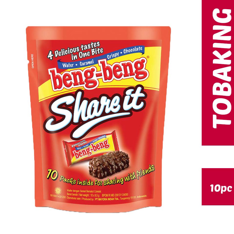 

[KODE BWQ0E] BENG BENG Share it Pouch Wafer Caramel Crispy Chocolate isi 10pcs