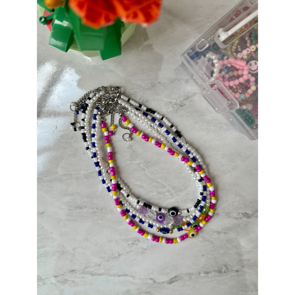 Kalung Choker Manik Evil Eye