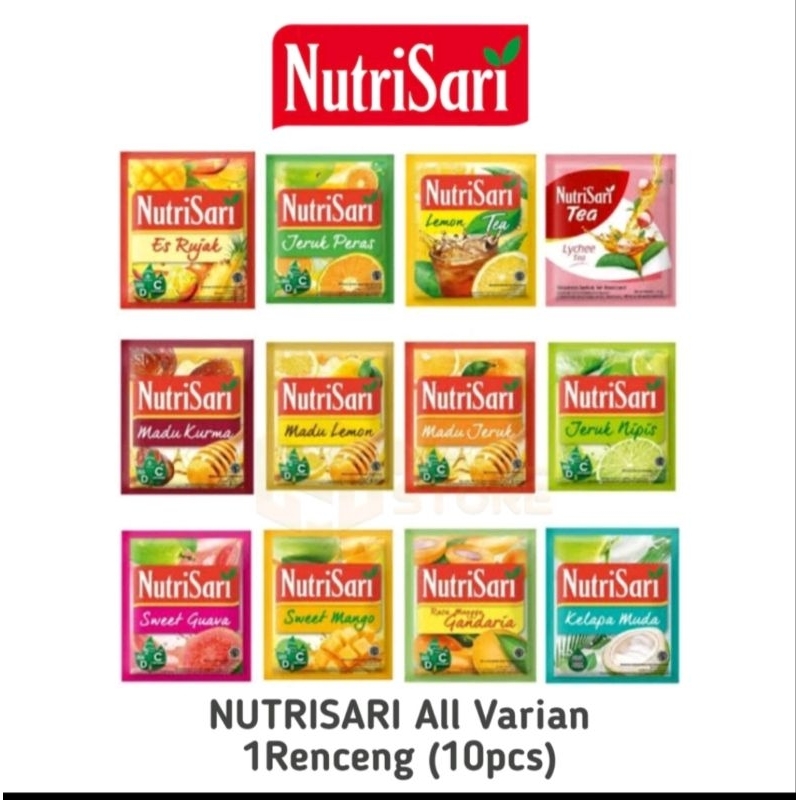 

Nutrisari 1 renceng 10 sachet