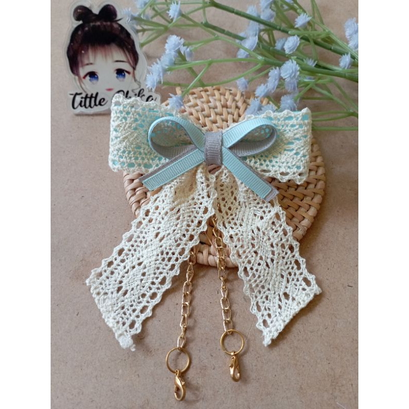 ZERRINE RENDA PITA strap masker pita|konektor masker pita| pita renda by :Tittle Chika