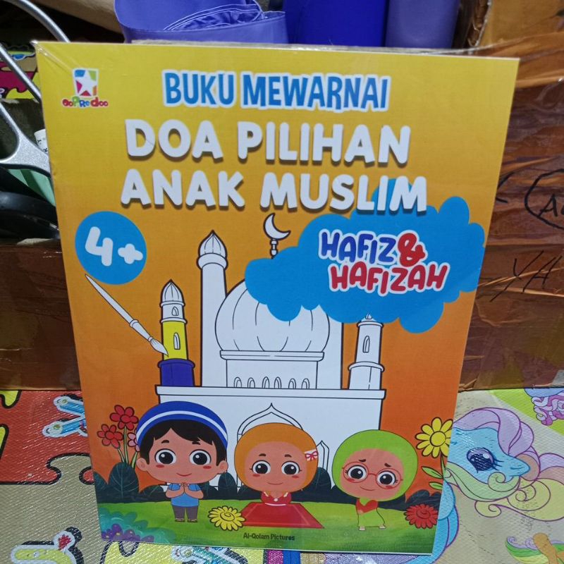 buku mewarnai doa pilihan anak muslim hafiz&hafizah