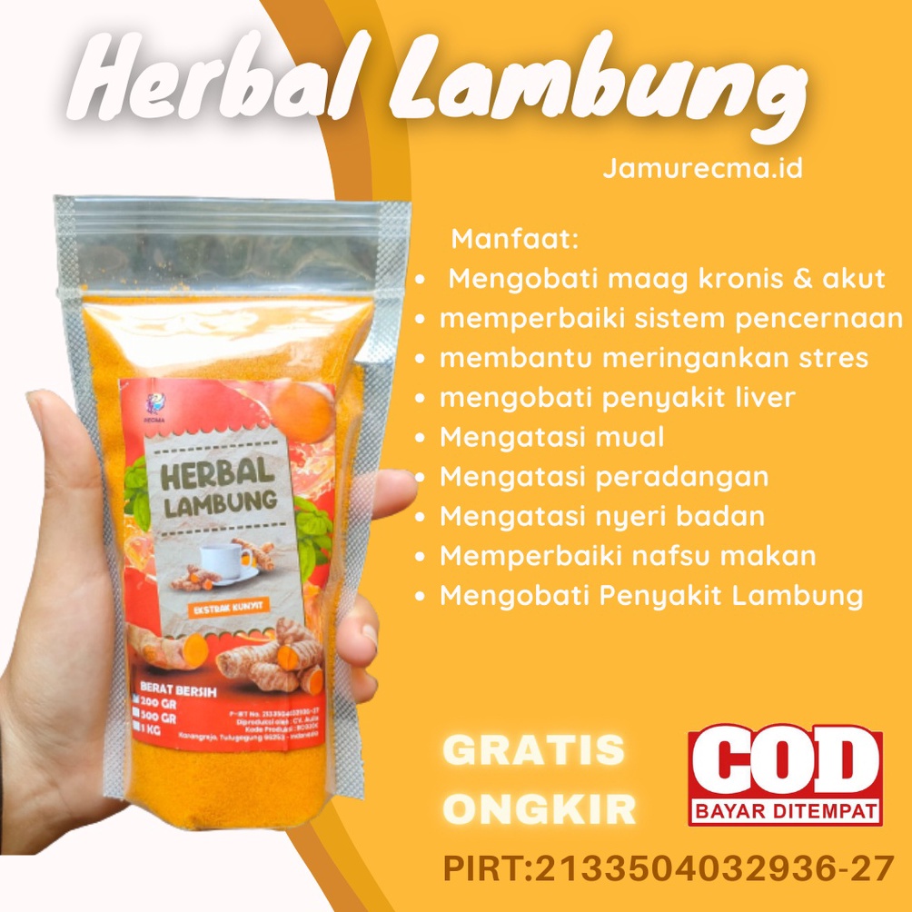 

[⌨P30&] HERBAL ASAM LAMBUNG/MAGH/GERD / EKSTRAK KUNYIT TEMULAWAK [160]