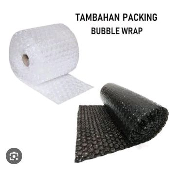 

tambahan buble wrap agar paking aman