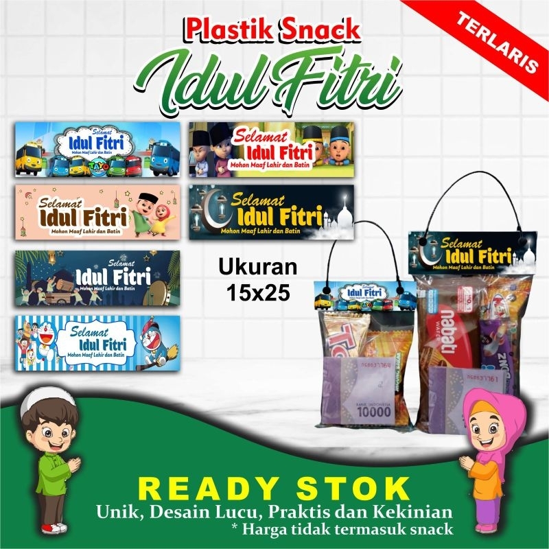 

TAS LABEL SNACK IDULFITRI (ISI 10 )GANTUNGAN JAJAN IDULFITRI