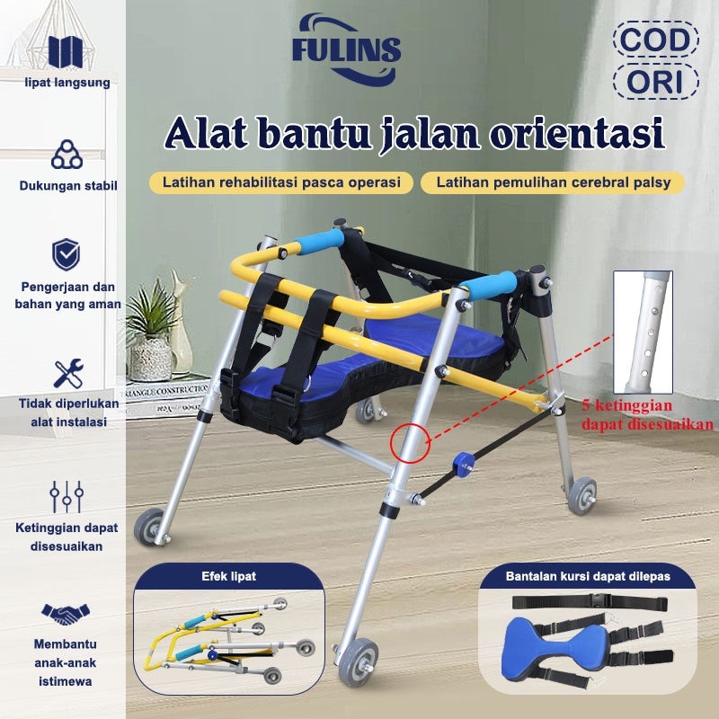 GaransiWalker Anak Walker Anak Cerebral Palsy ketinggian yang dapat disesuaikan Cocok untuk anak