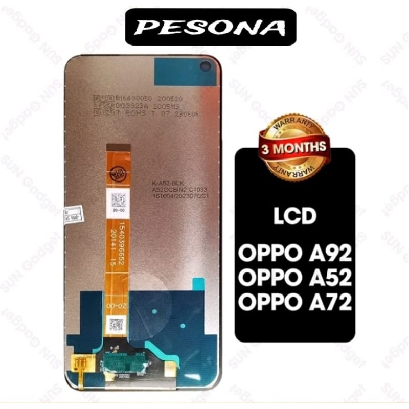 LCD OPPO A92-A52-A72 2020 original TOUCHSCREEN fullset crown murah ori