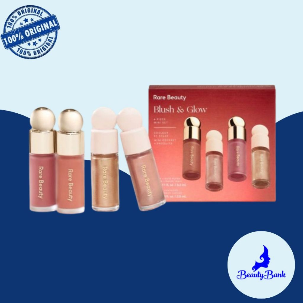 BEAUTY RESERVE - RARE BEAUTY MINI BLUSH & GLOW 4 PIECE SET
