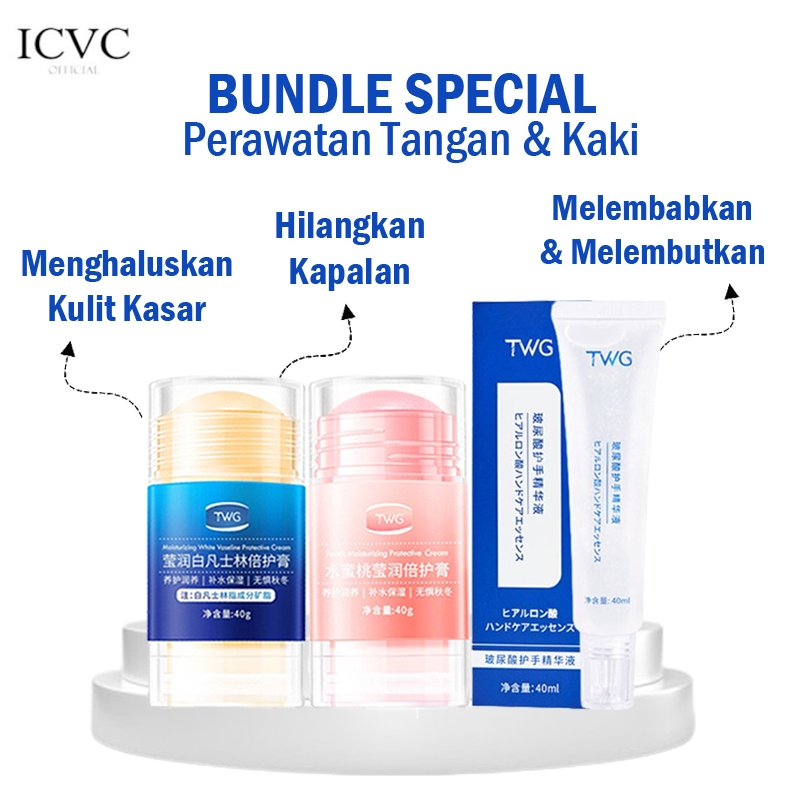 bp132- [ Paket 2 Pcs ] HIH Vaseline Peach Ultra Stick / TWG Serum Tangan Keriput & Pemutih / Pelemba