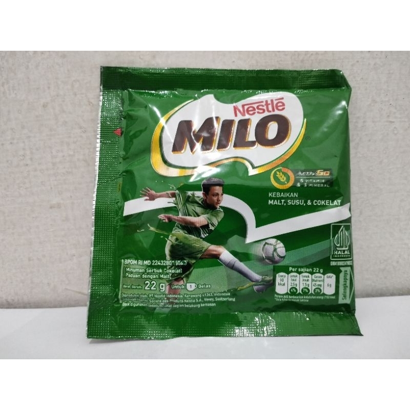 

Susu Milo Sachet Bubuk Renceng 22g (10 SACHET) / Susu Bubuk Milo Coklat Renceng 22g