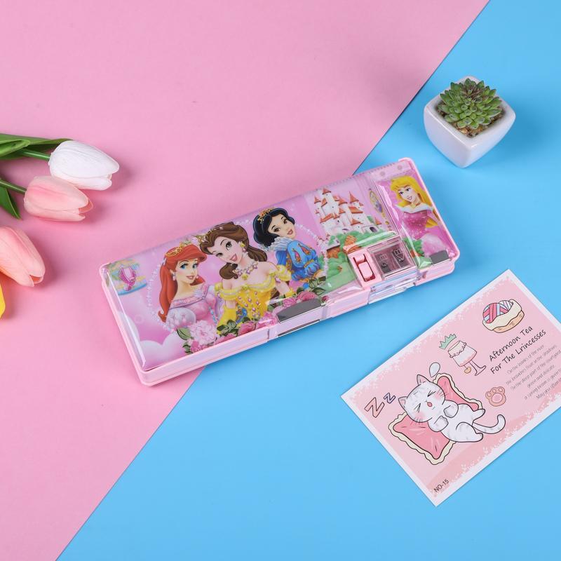 

DECORRY (KP010) Kotak Pensil Multifungsi Motif Unicorn / Dinosaurus / Astronot Untuk Anak Lengkap Peruncing Gunting Isolasi Penghapus